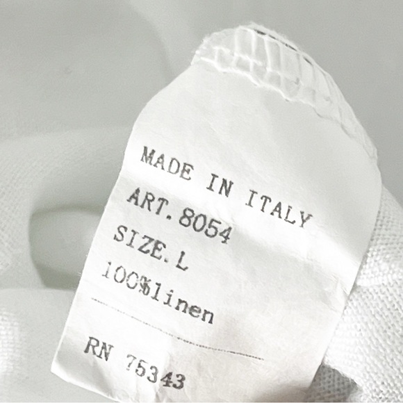 LAURA GOTTI 100% Linen White Tie Tassel Top Sleeveless Maxi Dress Size Large - Picture 4 of 12